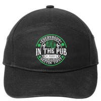 Everybody In The Pub Getting Tipsy St Patricks Day Drinking 7-Panel Snapback Hat