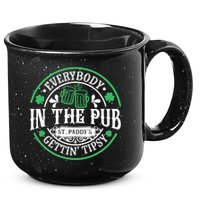 Everybody In The Pub Getting Tipsy St Patricks Day Drinking 15oz Campfire Ceramic Mug