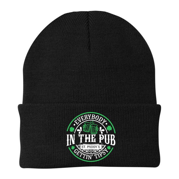 Everybody In The Pub Getting Tipsy St Patricks Day Drinking Beanie