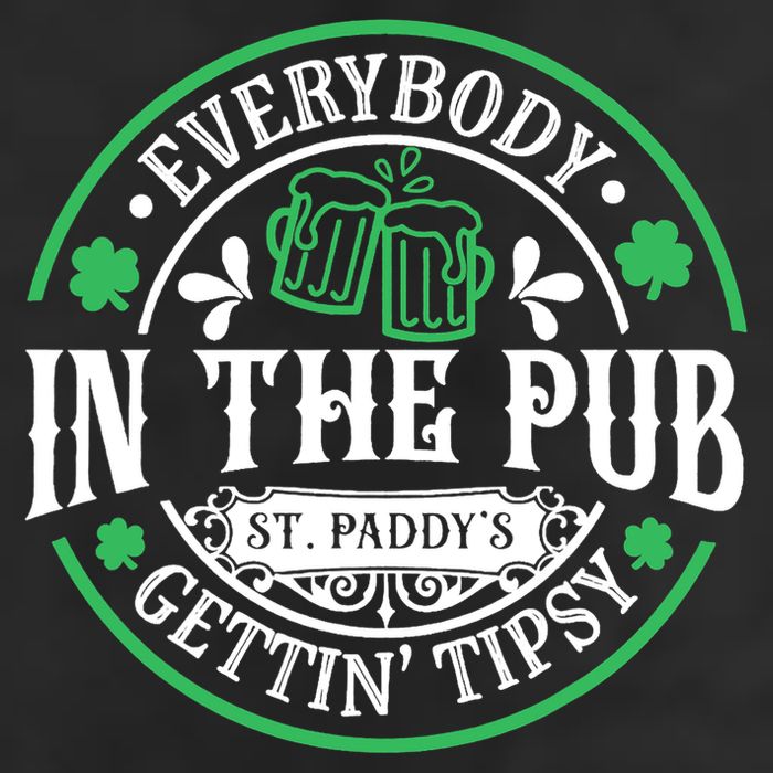 Everybody In The Pub Getting Tipsy St Patricks Day Drinking Beanie