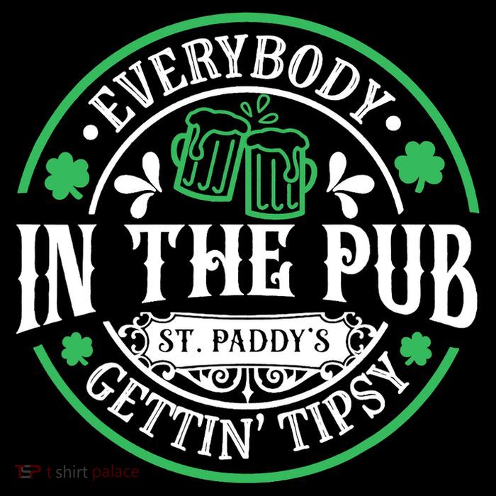 Everybody In The Pub Getting Tipsy St Patricks Day Drinking Sustainable Knit Beanie