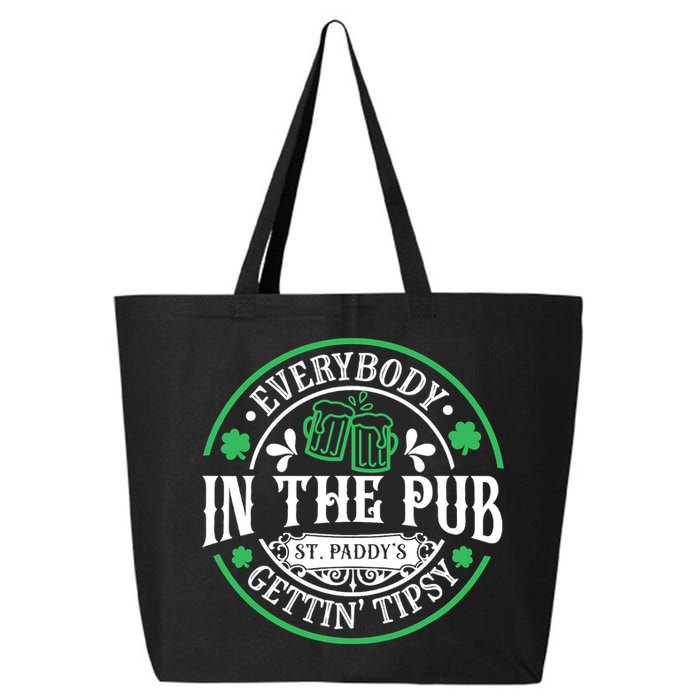 Everybody In The Pub Getting Tipsy St Patricks Day Drinking 25L Jumbo Tote