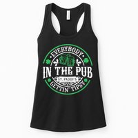 Everybody In The Pub Getting Tipsy St Patricks Day Drinking Womens Tank Top