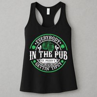 Everybody In The Pub Getting Tipsy St Patricks Day Drinking Womens Tank Top