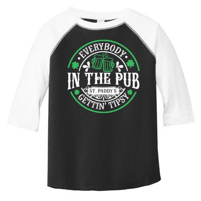 Everybody In The Pub Getting Tipsy St Patricks Day Drinking Toddler Fine Jersey T-Shirt