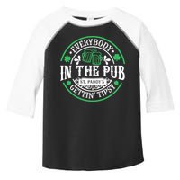 Everybody In The Pub Getting Tipsy St Patricks Day Drinking Toddler Fine Jersey T-Shirt