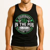 Everybody In The Pub Getting Tipsy St Patricks Day Drinking Tank Top