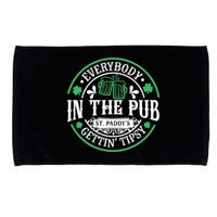 Everybody In The Pub Getting Tipsy St Patricks Day Drinking Microfiber Hand Towel