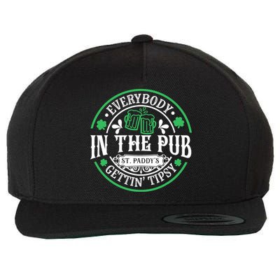 Everybody In The Pub Getting Tipsy St Patricks Day Drinking Wool Snapback Cap