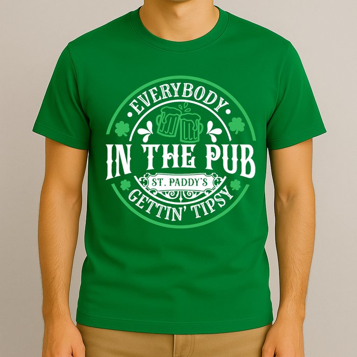 Everybody In The Pub Getting Tipsy St Patricks Day Drinking T-Shirt