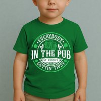 Everybody In The Pub Getting Tipsy St Patricks Day Drinking Toddler T-Shirt