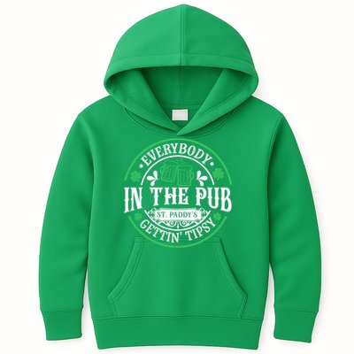 Everybody In The Pub Getting Tipsy St Patricks Day Drinking Kids Hoodie