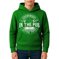 Everybody In The Pub Getting Tipsy St Patricks Day Drinking Kids Hoodie