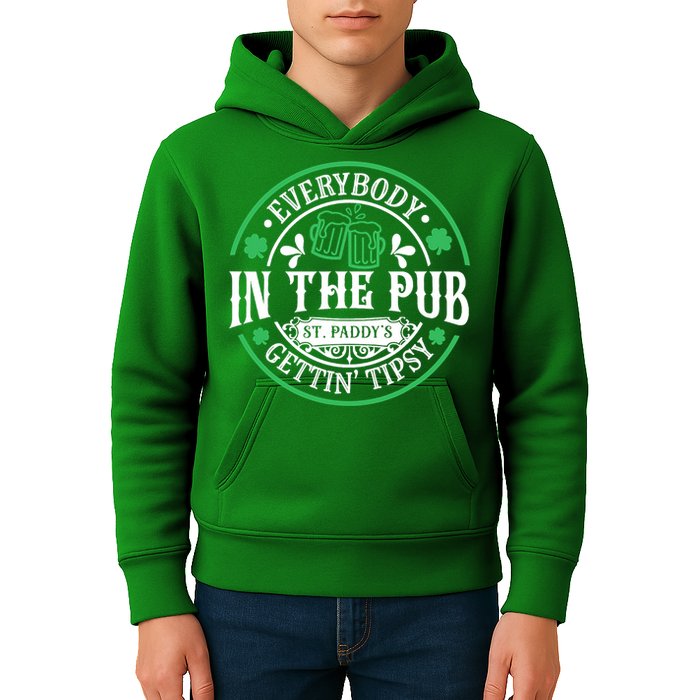 Everybody In The Pub Getting Tipsy St Patricks Day Drinking Kids Hoodie