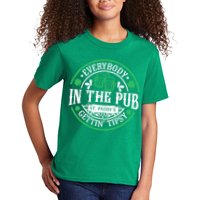 Everybody In The Pub Getting Tipsy St Patricks Day Drinking Kids T-Shirt