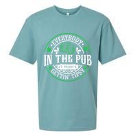 Everybody In The Pub Getting Tipsy St Patricks Day Drinking Sueded Cloud Jersey T-Shirt