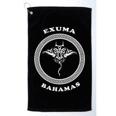 Exuma Islandsbahamas Tribal Stingray Vacation Golf Towel