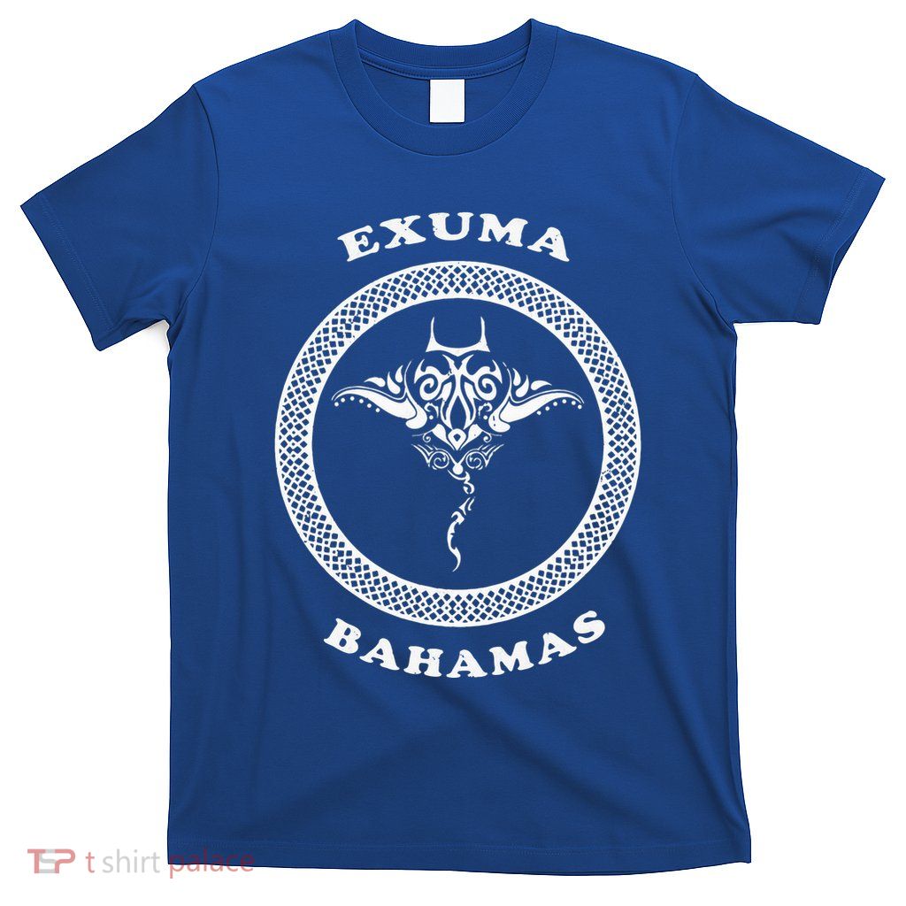 Exuma Islandsbahamas Tribal Stingray Vacation T-Shirt