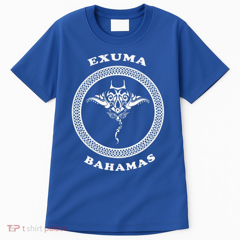 Exuma Islandsbahamas Tribal Stingray Vacation Tall T-Shirt