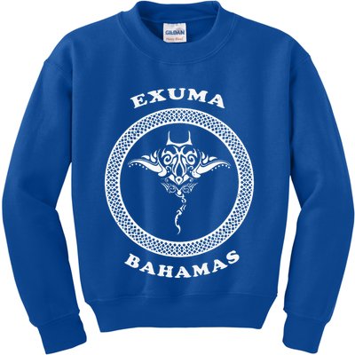 Exuma Islandsbahamas Tribal Stingray Vacation Kids Sweatshirt