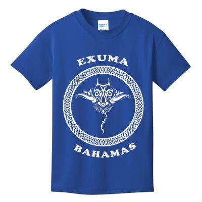 Exuma Islandsbahamas Tribal Stingray Vacation Kids T-Shirt