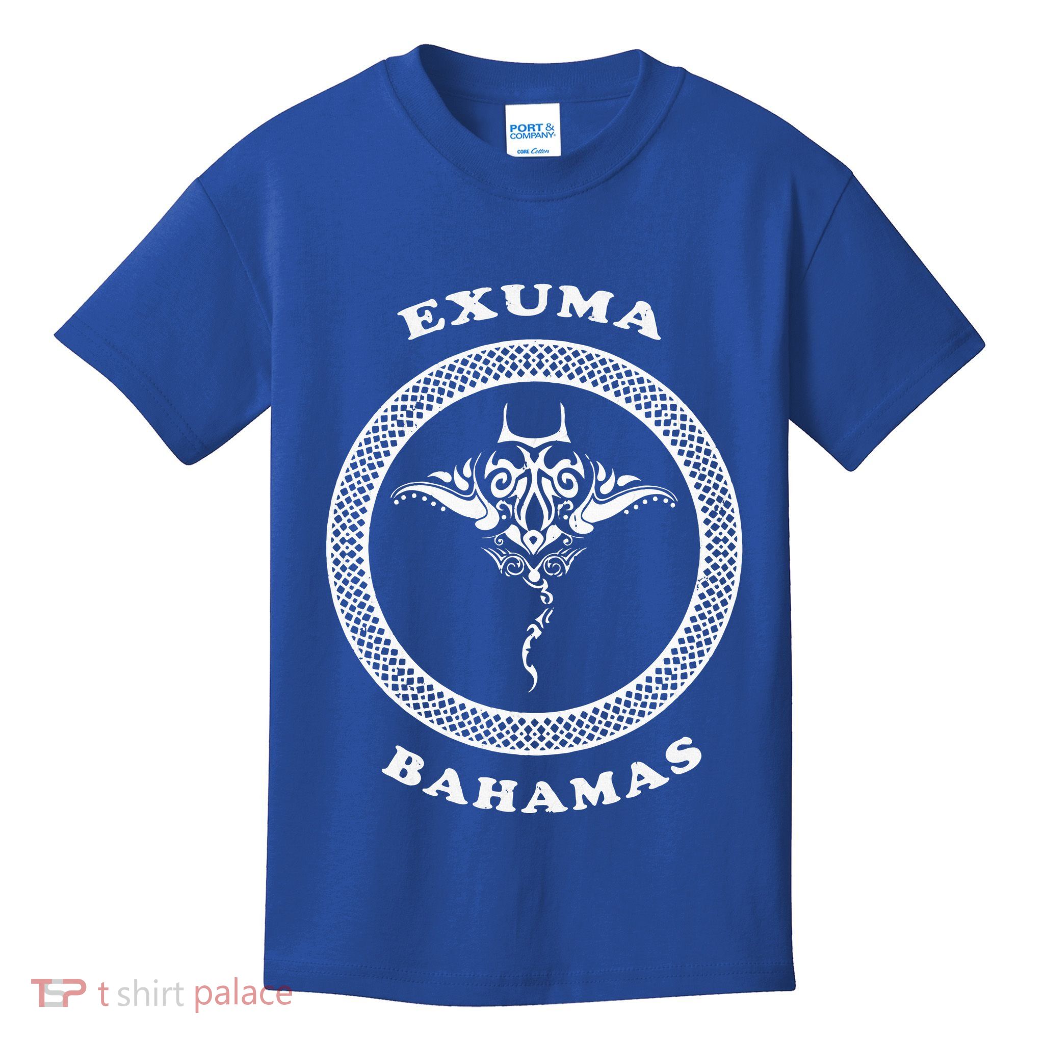 Exuma Islandsbahamas Tribal Stingray Vacation Kids T-Shirt