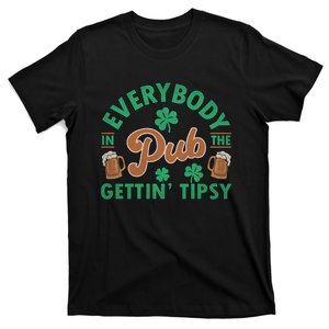 Everybody In The Pub Getting Tipsy Funny St Patrick's Day T-Shirt