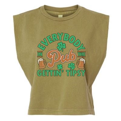 Everybody In The Pub Getting Tipsy Funny St Patrick's Day Garment-Dyed Women's Muscle Tee