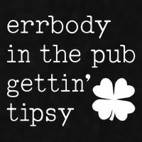 Errbody In The Pub Getting Tipsy St Patricks Day Ladies PosiCharge Tri-Blend Wicking Tank