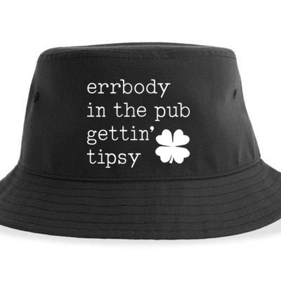 Errbody In The Pub Getting Tipsy St Patricks Day Sustainable Bucket Hat
