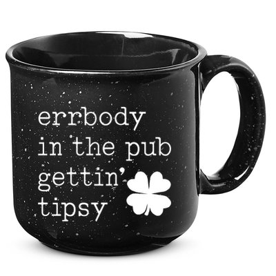 Errbody In The Pub Getting Tipsy St Patricks Day 15oz Campfire Ceramic Mug