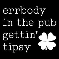 Errbody In The Pub Getting Tipsy St Patricks Day Drawstring Bag