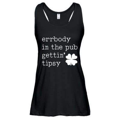 Errbody In The Pub Getting Tipsy St Patricks Day Ladies Essential Flowy Tank