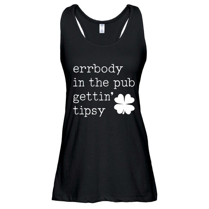 Errbody In The Pub Getting Tipsy St Patricks Day Ladies Essential Flowy Tank