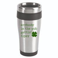 Errbody In The Pub Getting Tipsy St Patricks Day 16oz Travel Tumbler