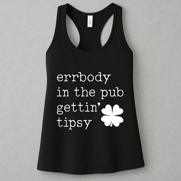 Errbody In The Pub Getting Tipsy St Patricks Day Womens Tank Top