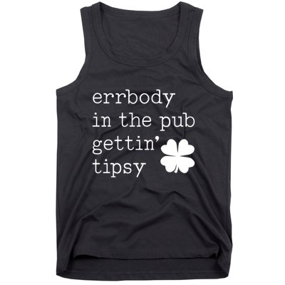 Errbody In The Pub Getting Tipsy St Patricks Day Tank Top