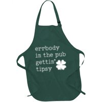 Errbody In The Pub Getting Tipsy St Patricks Day Full-Length Apron With Pockets