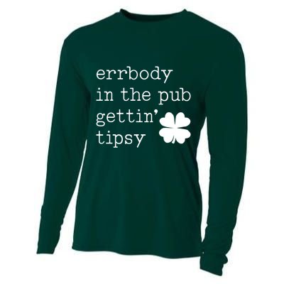 Errbody In The Pub Getting Tipsy St Patricks Day Cooling Performance Long Sleeve Crew