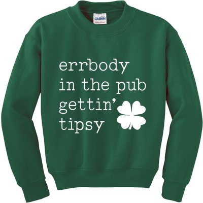 Errbody In The Pub Getting Tipsy St Patricks Day Kids Sweatshirt