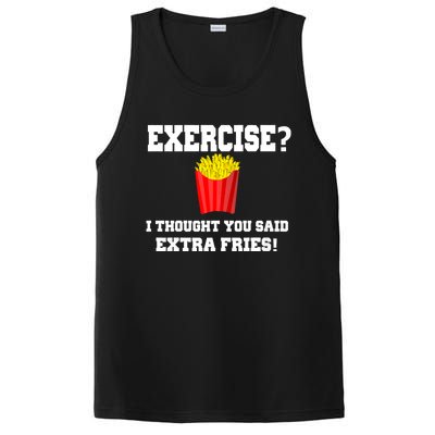 Exercise? I Thought You Said Extra Fries! Funny PosiCharge Competitor Tank