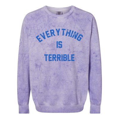 Everything Is Terrible Colorblast Crewneck Sweatshirt