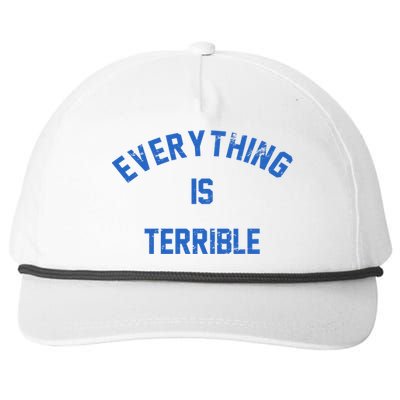 Everything Is Terrible Snapback Five-Panel Rope Hat