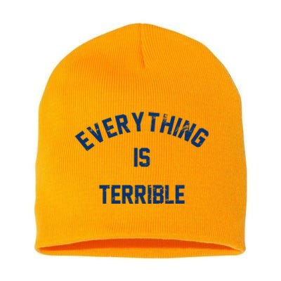 Everything Is Terrible Short Acrylic Beanie