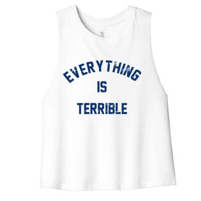 Everything Is Terrible Women's Racerback Cropped Tank