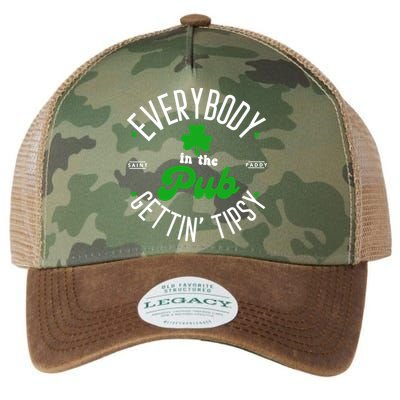 Everybody In The Pub Getting Tipsy Saint Paddy St. Patrick's Day Legacy Tie Dye Trucker Hat