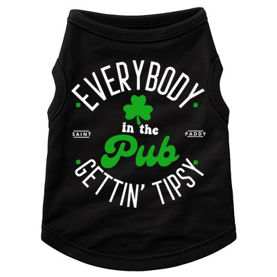 Everybody In The Pub Getting Tipsy Saint Paddy St. Patrick's Day Doggie Tank