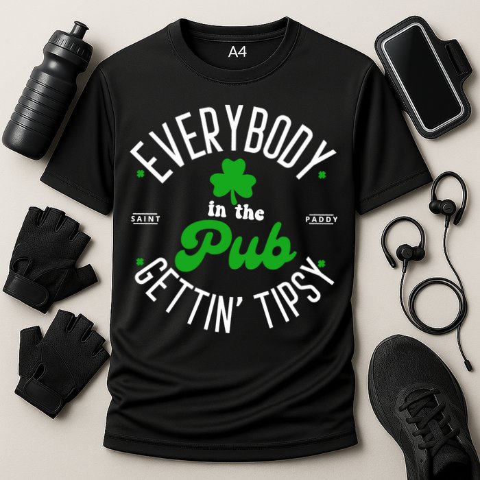 Everybody In The Pub Getting Tipsy Saint Paddy St. Patrick's Day Performance Shirt