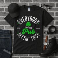 Everybody In The Pub Getting Tipsy Saint Paddy St. Patrick's Day Tall T-Shirt