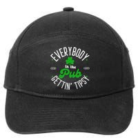 Everybody In The Pub Getting Tipsy Saint Paddy St. Patrick's Day 7-Panel Snapback Hat